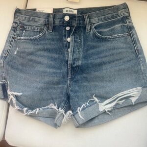 Agolde distressed Jean shorts. Size 27. NWT
